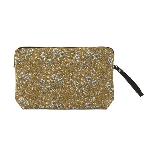 Bodo Golden Yellow pamut kozmetikai táska, 22 x 14 cm - A Simple Mess