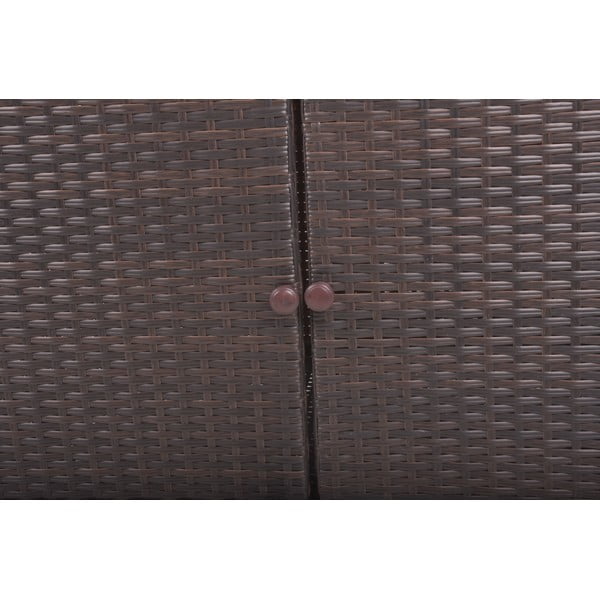 Műrattan kerti tárolóasztal 90x50 cm Padua – Garden Pleasure-image-4