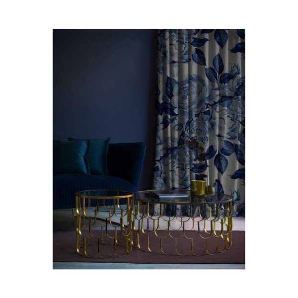 Flowers bársonyfüggöny, 140 x 260 cm - Velvet Atelier-image-1