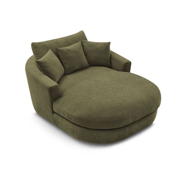 Zöld zsenília fotel Belem – Bobochic Paris-image-4