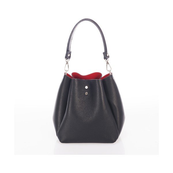 Acca fekete bőr kézitáska - Giorgio Costa-image-1