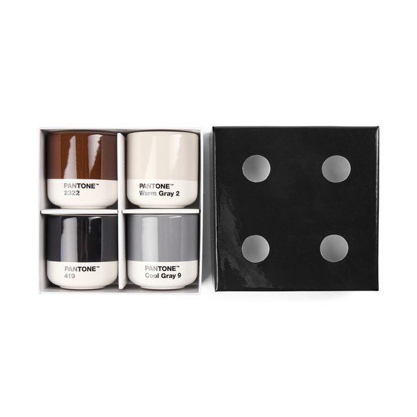 Porcelán eszpresszó csésze szett 4 db-os 100 ml Macchiato – Pantone-image-1