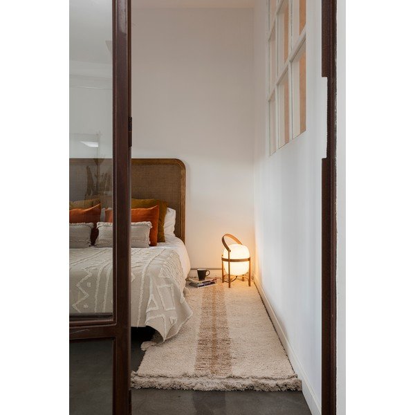 Téglavörös-bézs pamut futószőnyeg 80x230 cm Duetto Toffee – Lorena Canals-image-4