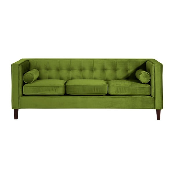 Jeronimo olívazöld kanapé, 215 cm - Max Winzer