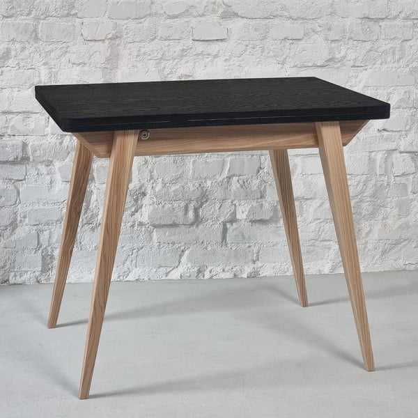 Bővíthető étkezőasztal kőrisfa dekoros asztallappal 65x90 cm Envelope – Ragaba-image-4