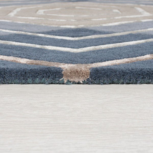 Harlow kék gyapjú szőnyeg, 160 x 230 cm - Flair Rugs-image-3