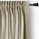 Barna-bézs bársony dimout (részleges sötétítő) függöny 140x245 cm Pleat – Restilo