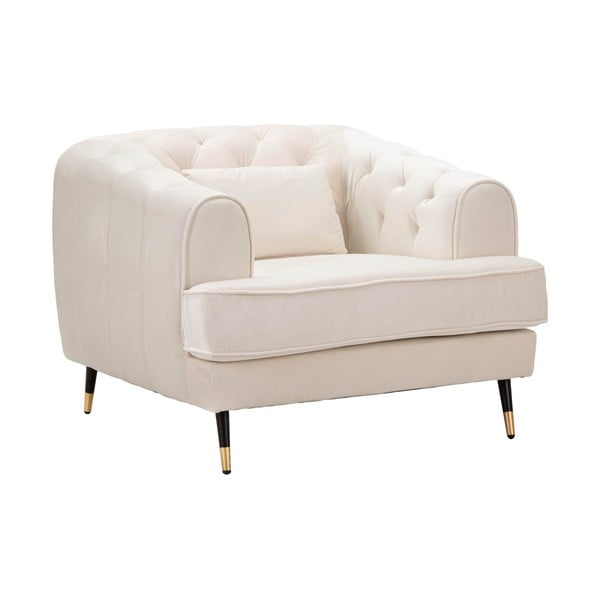 Krémszínű fotel Praga – Mauro Ferretti