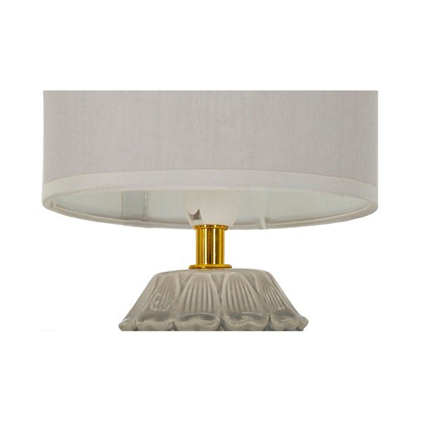 Bézs kerámia asztali lámpa textil búrával (magasság 30,5 cm) Pigny – Mauro Ferretti-image-2