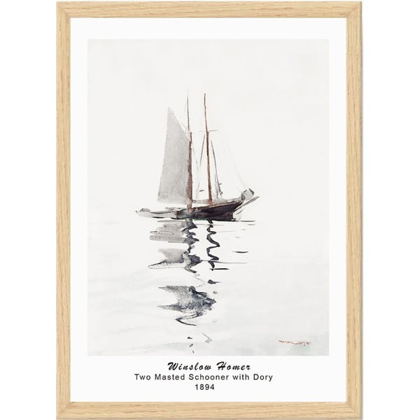 Keretezett poszter 35x45 cm Winslow Homer – Wallity