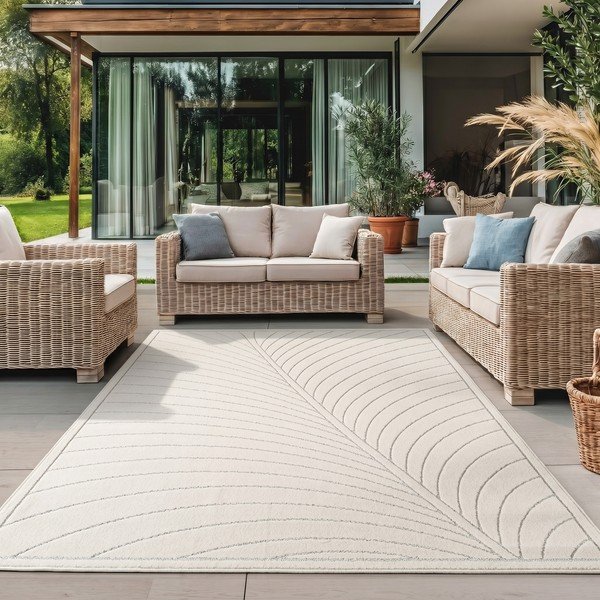 Krémszínű kültéri-beltéri szőnyeg 200x290 cm Nova 1204 – Ayyildiz Carpets-image-1