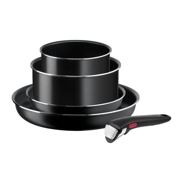 Alumínium edény készlet 5 db-os INGENIO EASY COOK & CLEAN BLACK L1549043 – Tefal