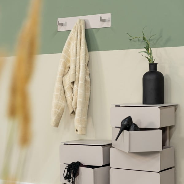 Szürkésbarna fém fali fogas 50 cm Leatherman – Spinder Design-image-1