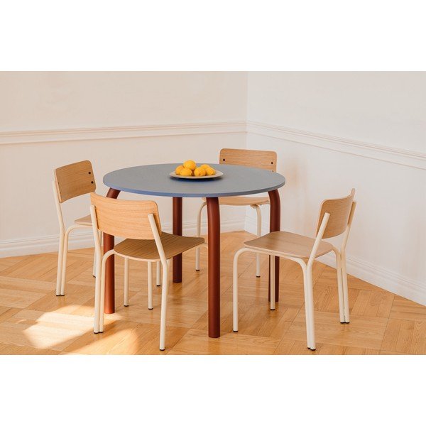 Natúr színű rakásolható étkezőszék tölgyfa dekorral Kei – noo.ma-image-1