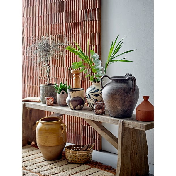 Krémszínű agyagkerámia váza (magasság 24 cm) Heikki – Bloomingville-image-2