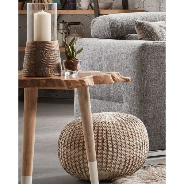 Shore szürke puff - Kave Home-image-1