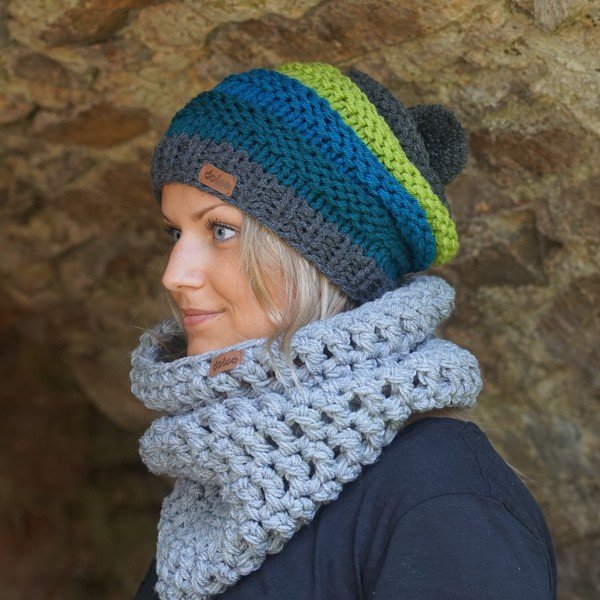 Jade kézzel horgolt sapka - DOKE-image-2