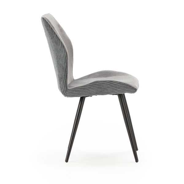 Világosszürke kordbársony étkezőszék szett 2 db-os Adaya – Marckeric-image-3