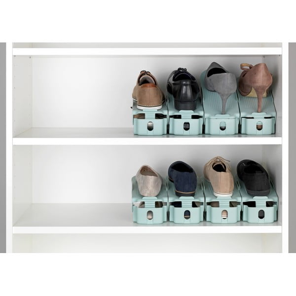 8 db-os türkiz állítható cipőtartó szett - Wenko-image-1