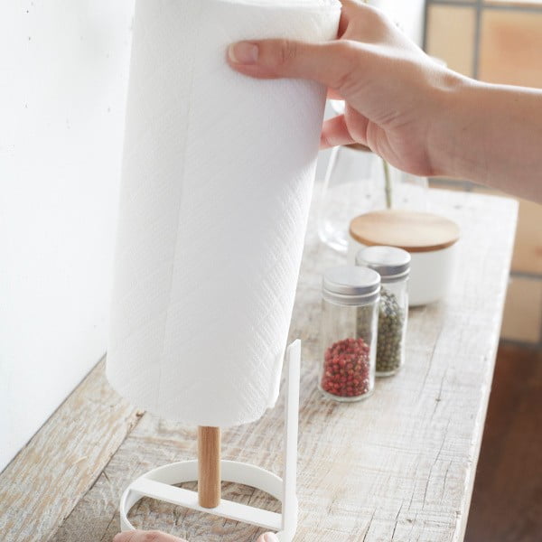 Tosca fehér konyhai papírtörlő állvány - YAMAZAKI-image-2