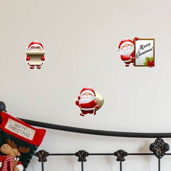 Funny Santa Claus 9 db-os karácsonyi matrica szett - Ambiance-image-2