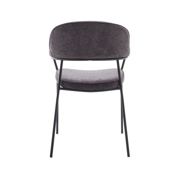 Sötétszürke karfás étkezőszék Kindersley – Unique Furniture-image-4