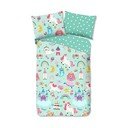 Mentazöld egyszemélyes pamut gyerek ágyneműhuzat 140x200 cm Fantastic – Good Morning