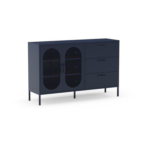 Sötétkék komód 140x90 cm Diora – Marckeric-image-3