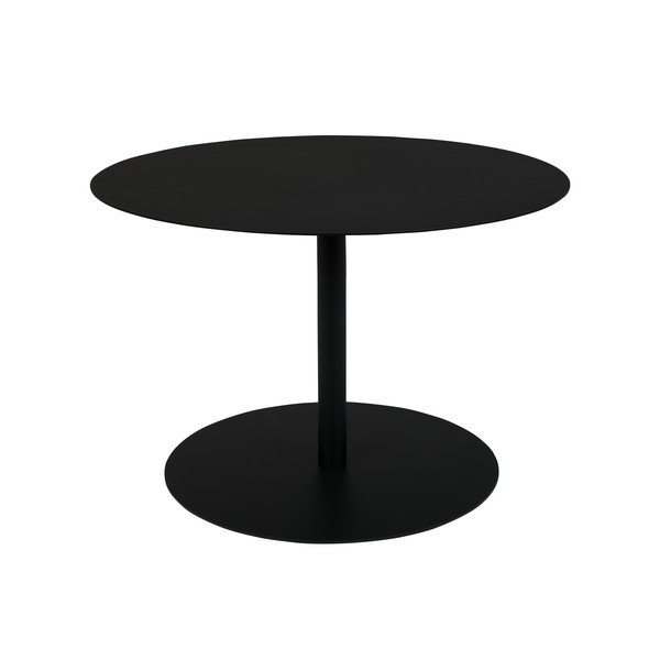 Fekete fém kerek dohányzóasztal ø 60 cm Snow – Zuiver