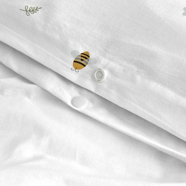 Pamut gyerek ágyneműhuzat babaágyhoz 100x120 cm Honey – Happy Friday-image-3