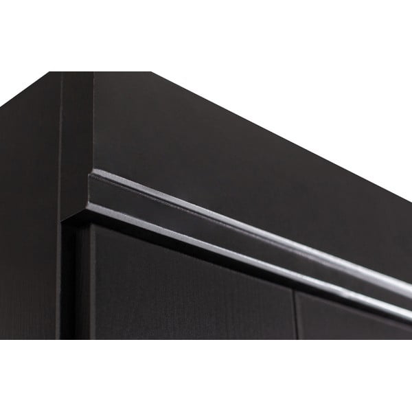 Connect fekete ruhásszekrény borovi fenyő konstrukcióval, szélesség 94 cm - WOOOD-image-1