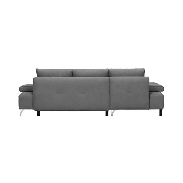 Virgo világosszürke kinyitható sarokkanapé, jobboldali - Windsor & Co Sofas-image-2