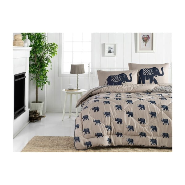 Fil kétszemélyes szteppelt ágytakaró, 195 x 215 cm
