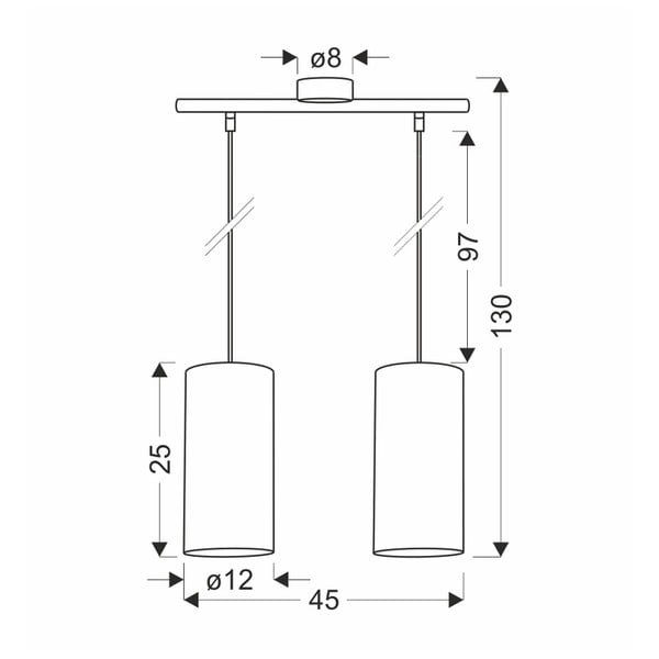 Natúr színű függőlámpa ø 12 cm Aragona – Candellux Lighting-image-2