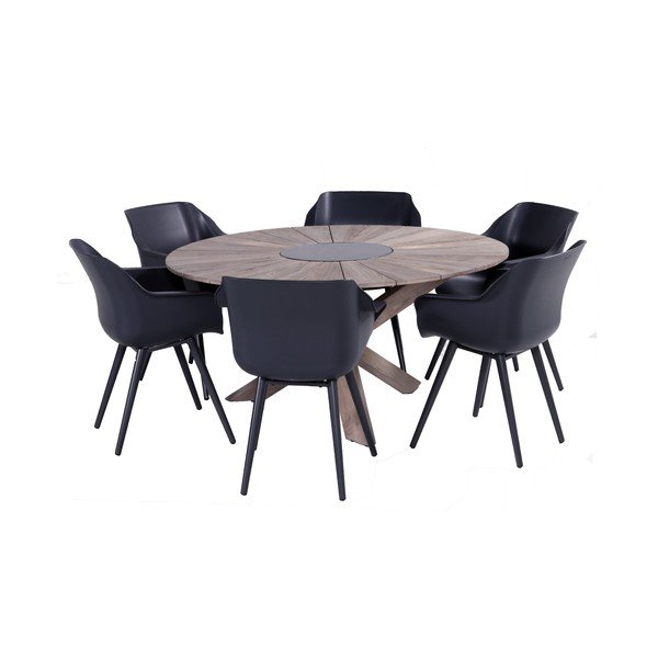 Provence teakfa kerti asztal, ø 150 cm - Hartman-image-2