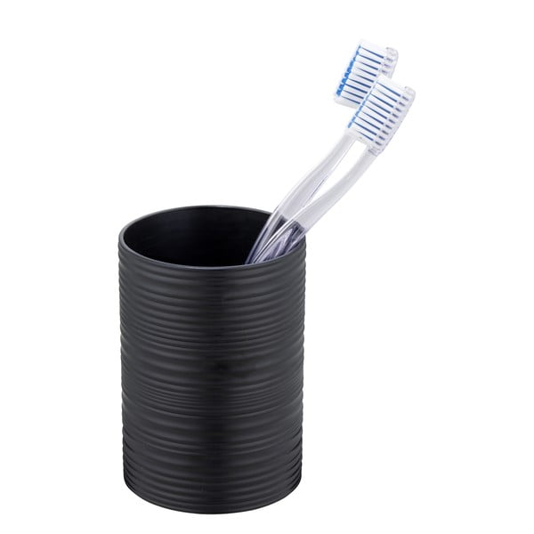 Fekete műanyag fogkefetartó pohár Lyon – Allstar-image-1