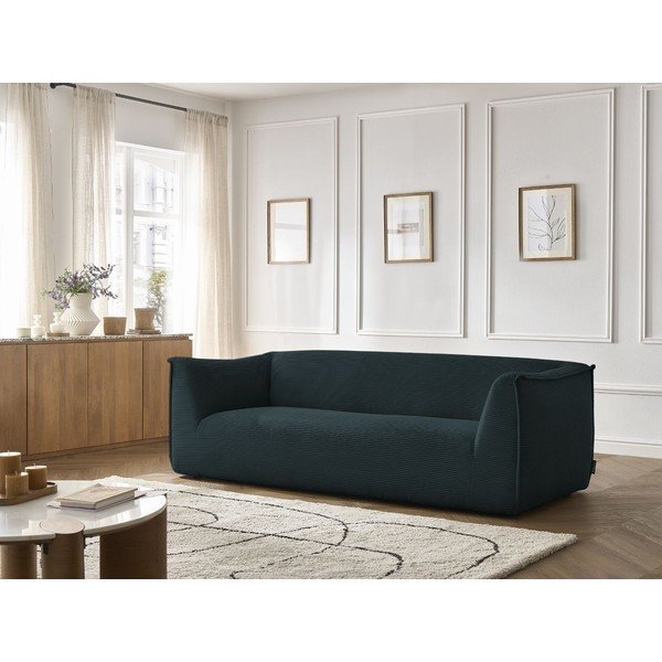 Sötétkék kordbársony kanapé 242 cm Giorgia – Bobochic Paris-image-1