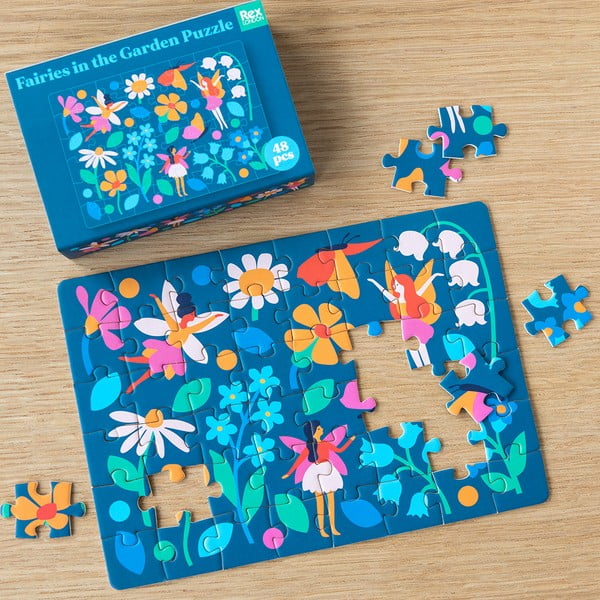 Puzzle (darabszám 48) Fairies in the Garden – Rex London-image-1
