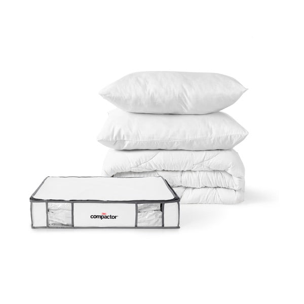 Vákuumos-megerősített textil ruhatároló doboz szett 3 db-os 45x65x15,5 cm Life – Compactor-image-3