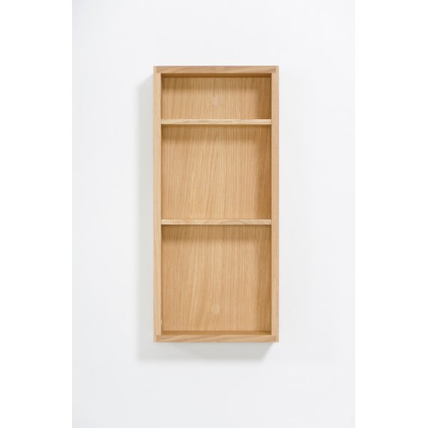 Slimline tölgyfa fürdőszobai fali polc - Wireworks-image-3