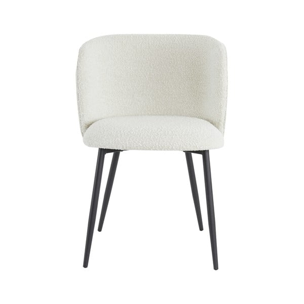 Fehér kárpitozott étkezőfotel Elyna – Light & Living-image-4