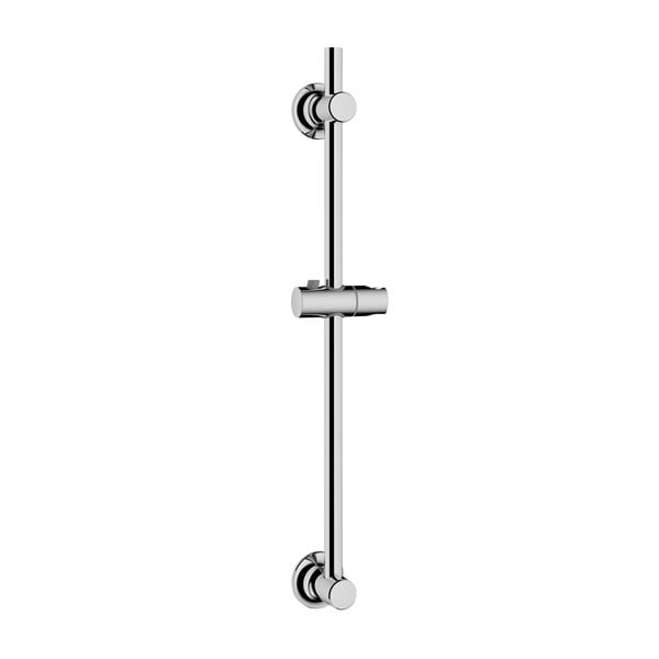 Fényes ezüstszínű öntapadós rozsdamentes acél zuhanytartó 70 cm – Wenko
