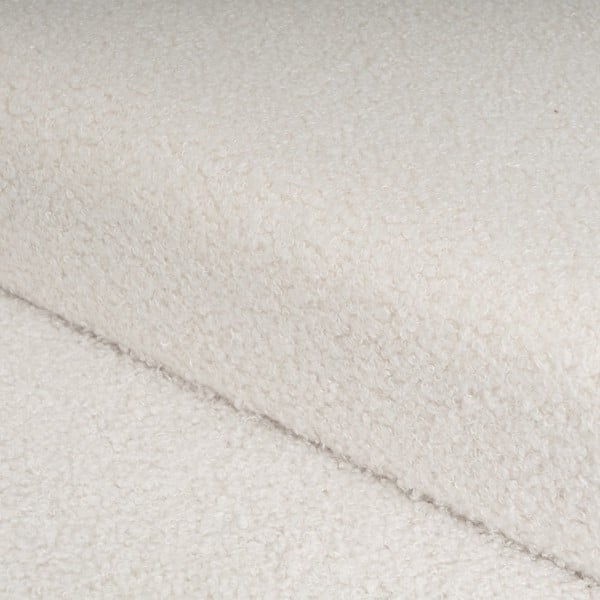 Fehér buklé puff Ecru – Casa Selección-image-1