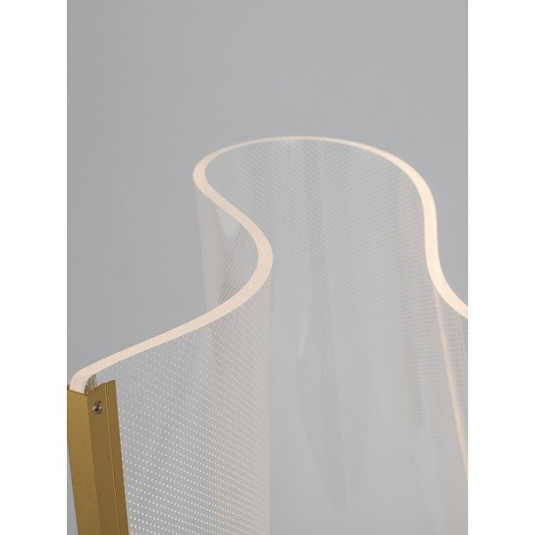 Aranyszínű alumínium LED állólámpa akrilüveg búrával (magasság 105 cm) Siderno – Nova Luce-image-3