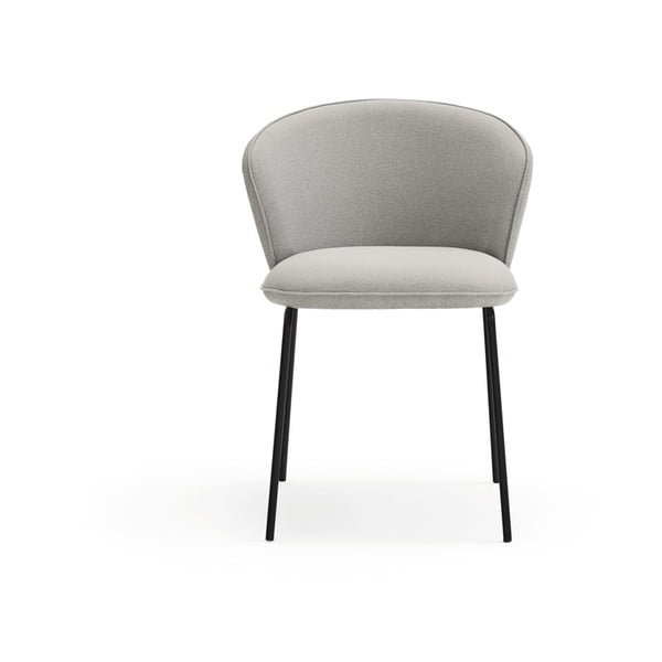 Világosszürke kárpitozott étkezőfotel szett 2 db-os Add – Teulat-image-2