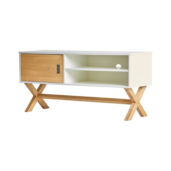 Leidi fehér TV-állvány, 110 x 52 cm - Marckeric-image-3