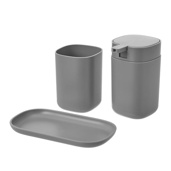 Szürke fürdőszobai kiegészítő szett – Casa Selección-image-1