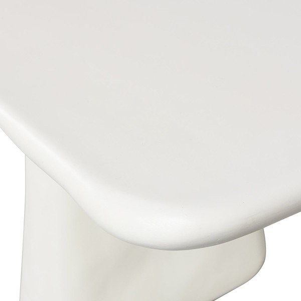 Elefántcsont színű műanyag kerti pad Loggia – WOOOD-image-4