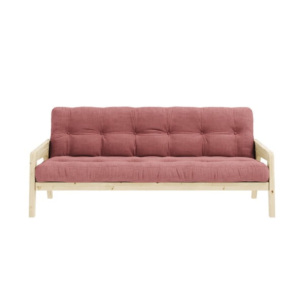 Rózsaszín kinyitható kanapé 190 cm Grab Clear – Karup Design