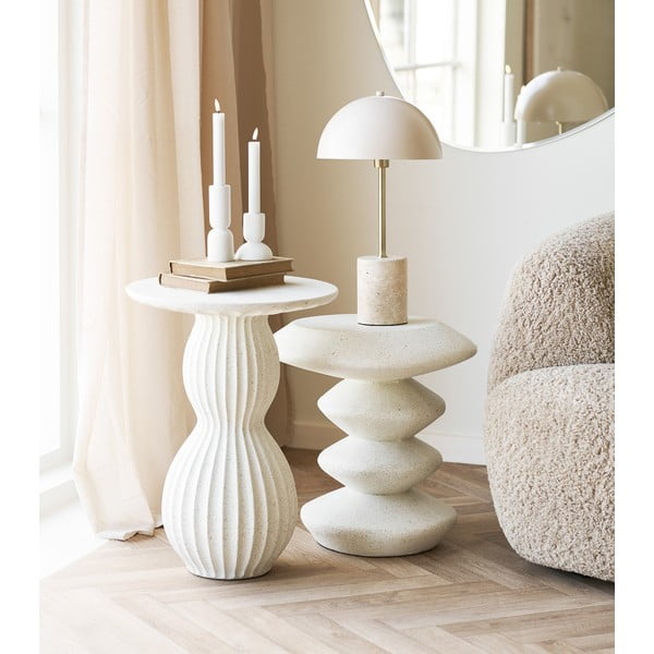 Kő kerek tárolóasztal ø 40 cm Newtown – House Nordic-image-1